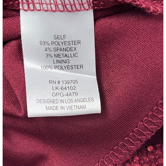 NWT MEDIUM JUNIORS Emerald Sundae Red Sequin Tuxedo Bodycon Christmas Dress - Picture 8 of 13